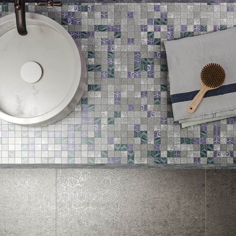 Luci di Venezia- Riflesso grey - Intreccio Small grey-blue